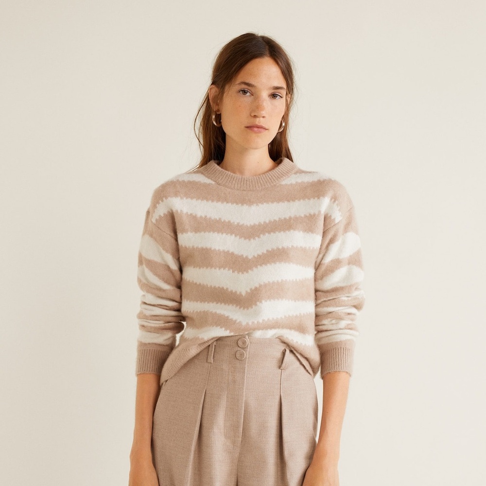 NWT MANGO ZEBRA SWEATER